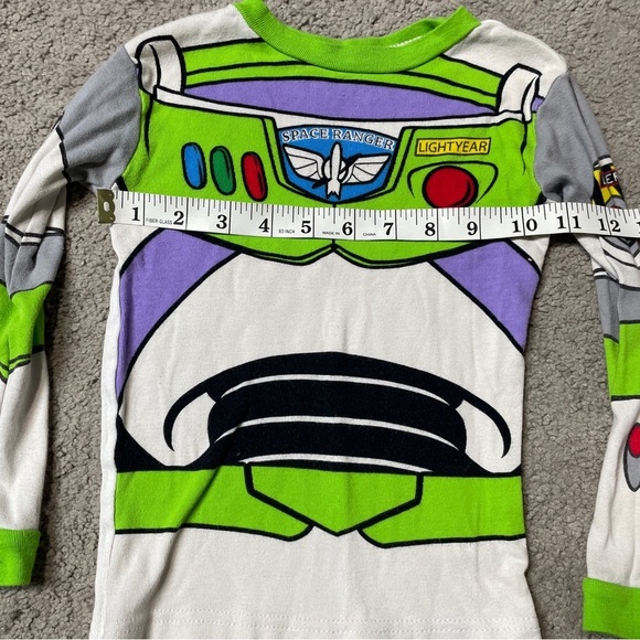 Disney Pixar Toy Story Buzz Lightyear Woody Pajama Tops Kids size 5T - Picture 6 of 13